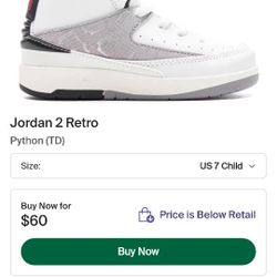 Jordan 2 Retro Python (TD)
