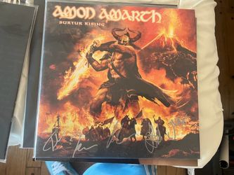 Amon Amarth signed by the band