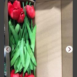 20 Red Artificial Tulips