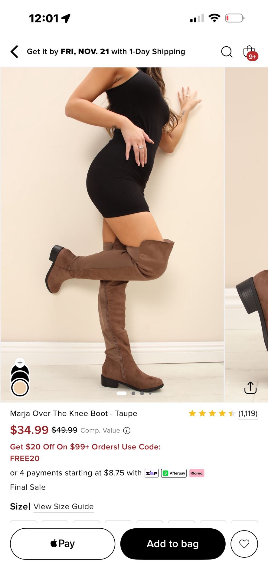 Fashion Nova Wide Leg Boot