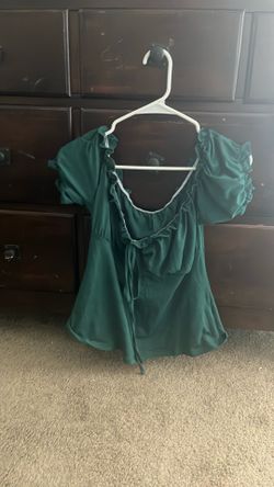 Green Off The Shoulder Top
