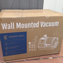 Unopened Brand New Giraffe Tools Grandstorm Wet Dry Vacuum Cleaner with 6 Nozzles, 30 FT Retractable Hose Wall Mounted Vacuum Cleaner SKU462-SS