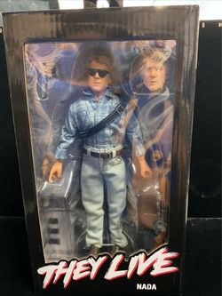 NECA They Live - John Nada 8 inch Clothed Action Figure NIP Roddy Piper Rare
