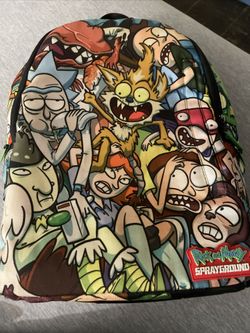 Spraygrounds Rick And Morty Backpack
