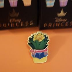 Disney Princess Snow White Flower Pot Inspired Enamel Metal Pin Blind Box Series 