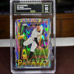 2025 Topps Chrome - Paul Skenes All Star Rookies RayWave Refractor Gem Mint 10