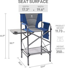 2 Tall Captain's / Director's Chair β EVER ADVANCED, 30.7" Seat Height β $75 each
