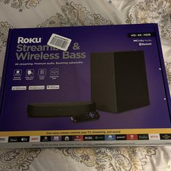 Roku streambar & Wireless Bass