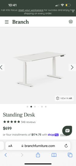 Electric Standing Desk 60x30 white
