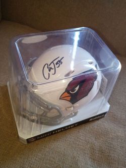 Chandler Jones Signed Cardinals Mini helmet