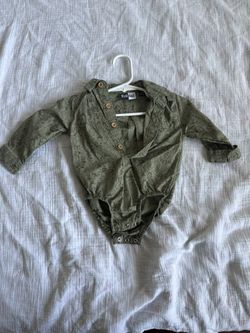 Button Up Onesie With Khaki Pants 