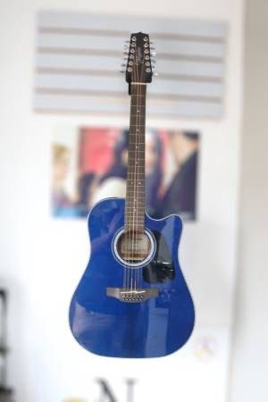 Takamine GD-30CE Blue 12-String Acoustic-Electric Guitar
