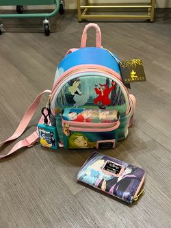 Sleeping Beauty Loungefly Backpack + Wallet