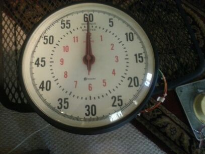 Vintage hospital simplex wall clock. 60 second and minutes hour clock