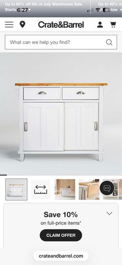 Crate & Barrel Kitchen Island