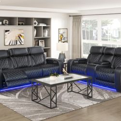 Power Reclining Sofa And Loveseat 