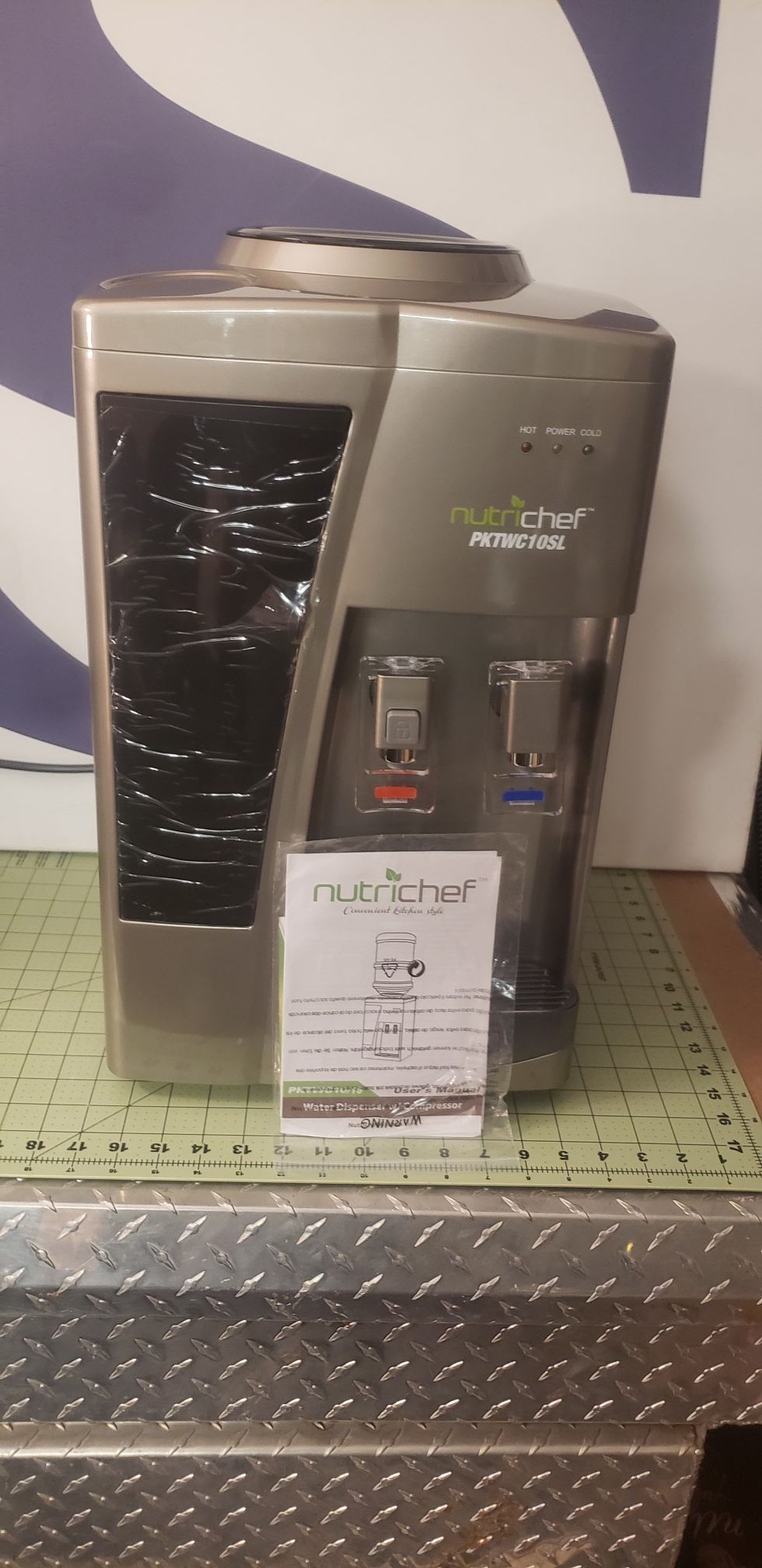 NutriChef Countertop Water Dispenser w/ Compressor - Hot & Cold Water Cooler - Brand New!
