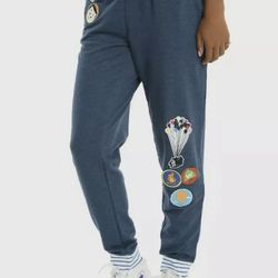 Disney Pixar UP Girls Patches Jogger Pants the adventure is out there size XL