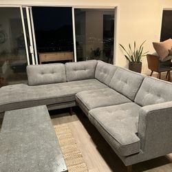 Selling Mid Century Modern L-Shaped Couch