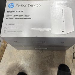 HP Pavilion Desktop, Intel Core i5-12400, 12GB RAM, 512GB SSD, Snow White, Windows 11 Home, TP01-3003w Brand New 
