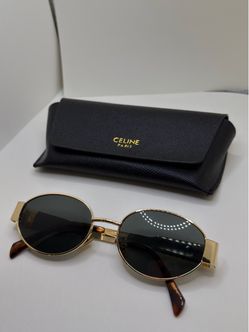 Celine Paris Oval Sunglasses with Case
