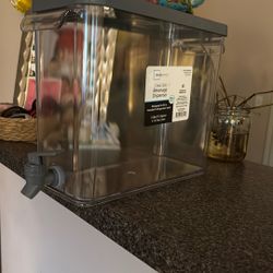 Clear Slim Beverage Dispenser 
