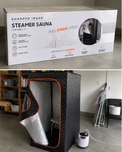 Sharper Image Portable Steam Sauna – Full Size w/ Steamer & Chair