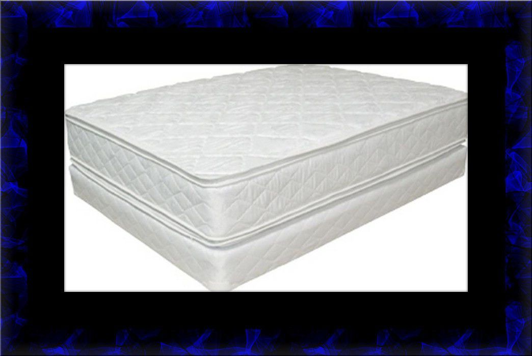King Double pillowtop mattress with split box spring