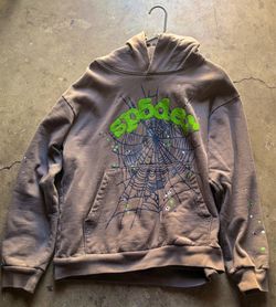 AUTHENTIC GREY SP5DER HOODIE