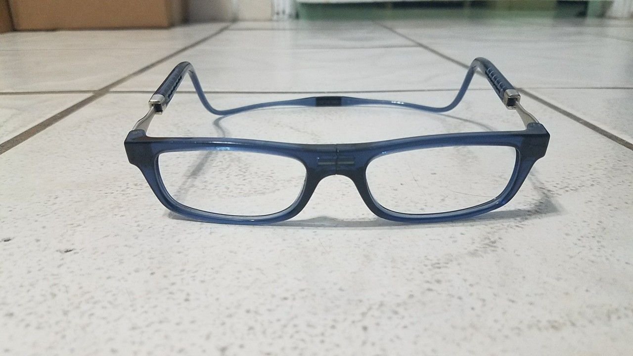 MAGNETIC READING GLASSES CLIC VUNETIC TENORE MAT BLUE