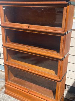 Antique Globe-Wernicke Oak Barrister Bookcase