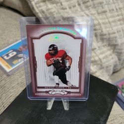 Michael Turner Timeless Tributes Donruss Classic Red Rookie Number 019/100 Football Card