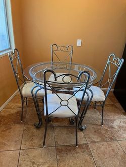 9pc Glass Table Set