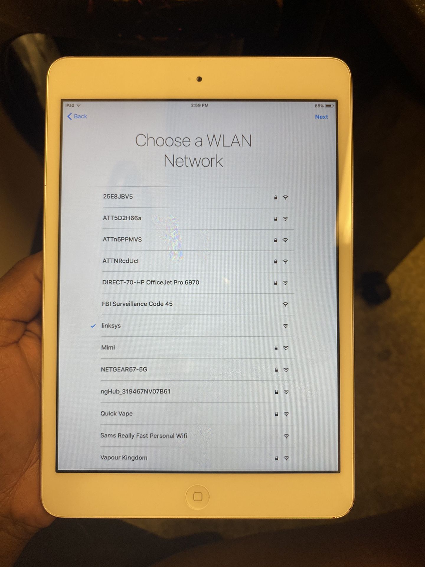 iPad Mini (needs To Be Unlocked Or Used For Parts)