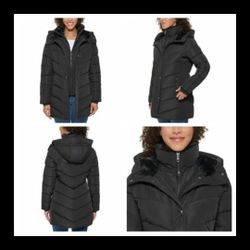 Andrew Marc Ladies Long Stretch Parka Jacket 