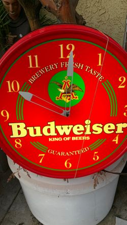 Rare Budweiser clock