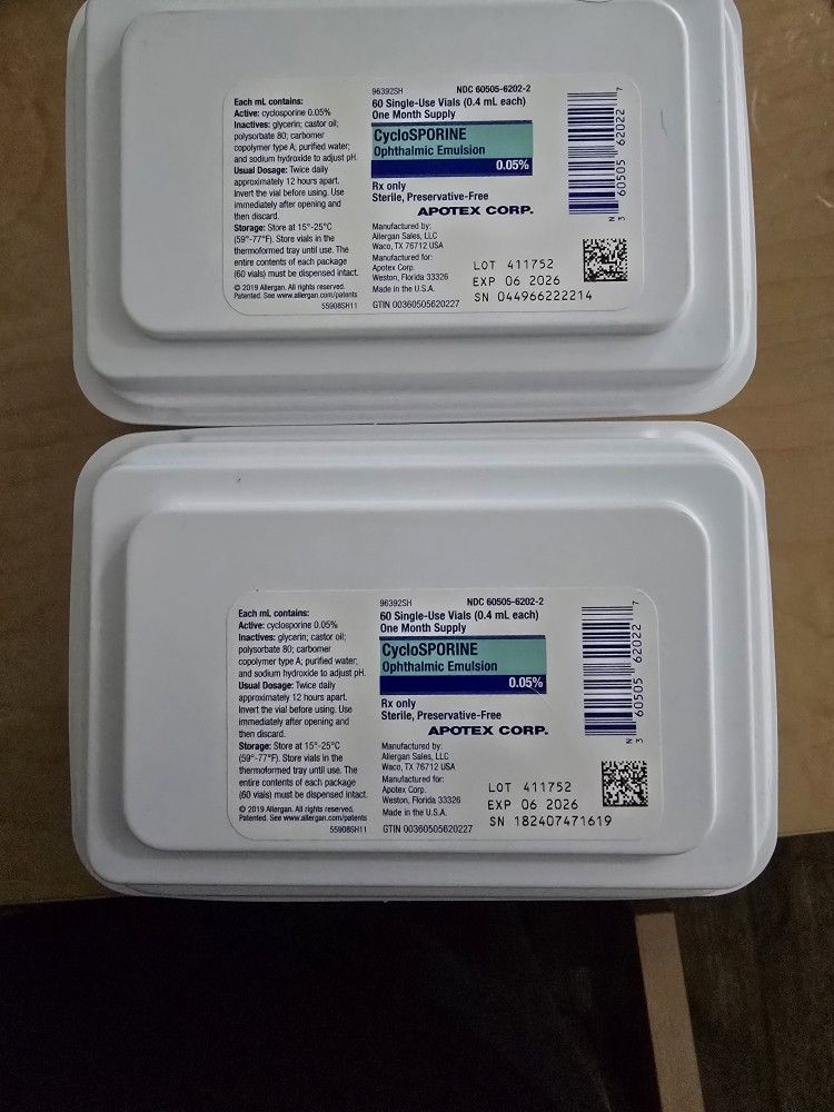 Generic For Restasis Eye Drops 2 Box