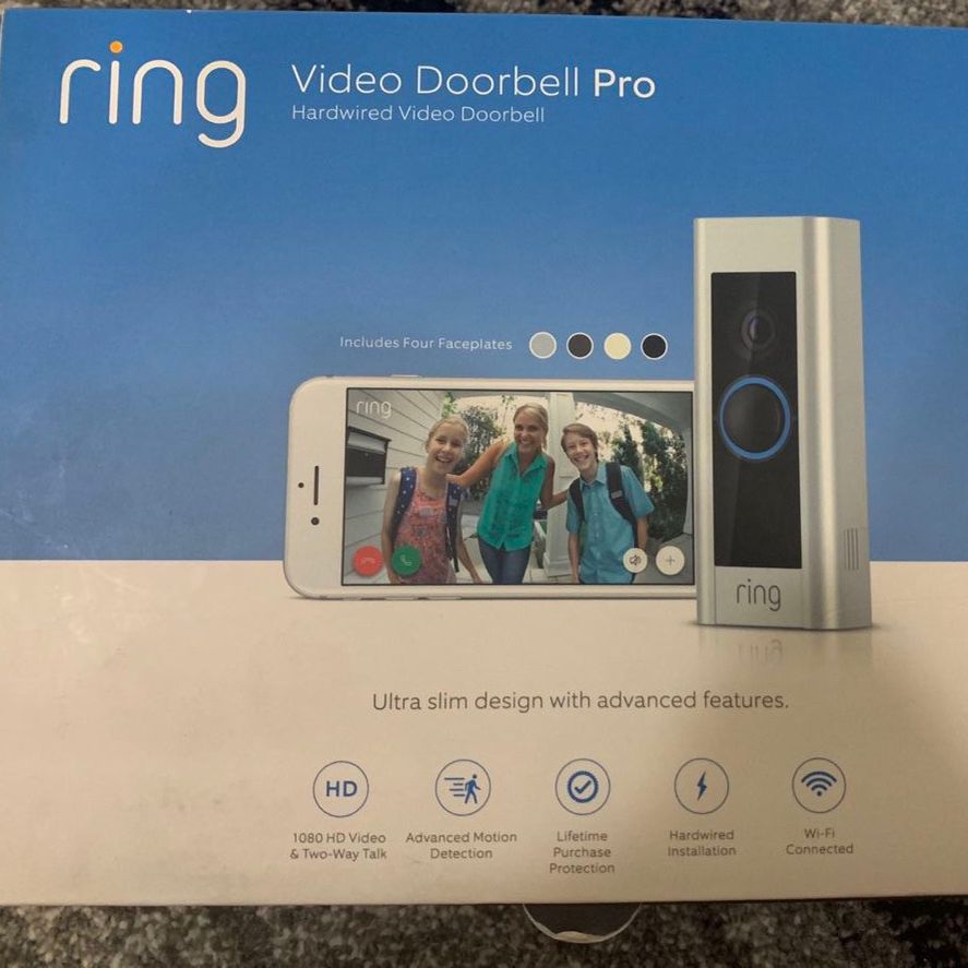 Ring Doorbell PRO (HD 1080) (usually $250) like new condition!