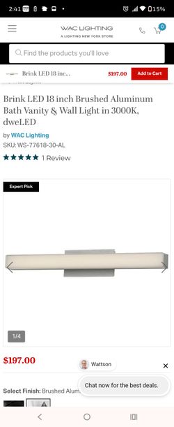 WAC Vanity Light Bar Wall Sconce LED