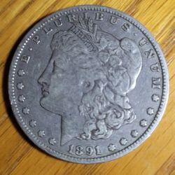 1891-O MORGAN SILVER DOLLAR-CIRCULATED 