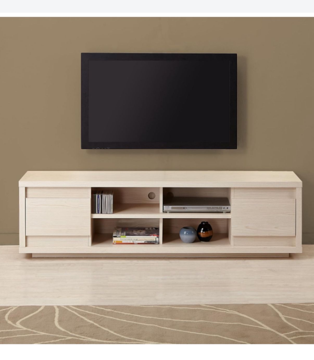 LIKE NEW Tv stand console table buffet weathered white