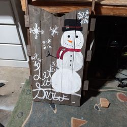Snowman Sled 