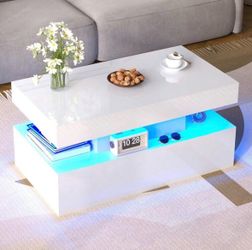 Coffee Table With LED Light