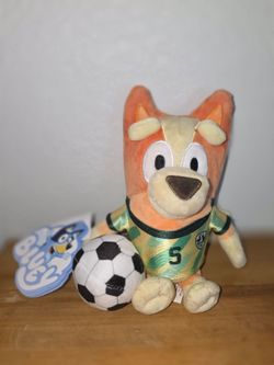 Bluey Bingo Soccer Plush Toy with Tag