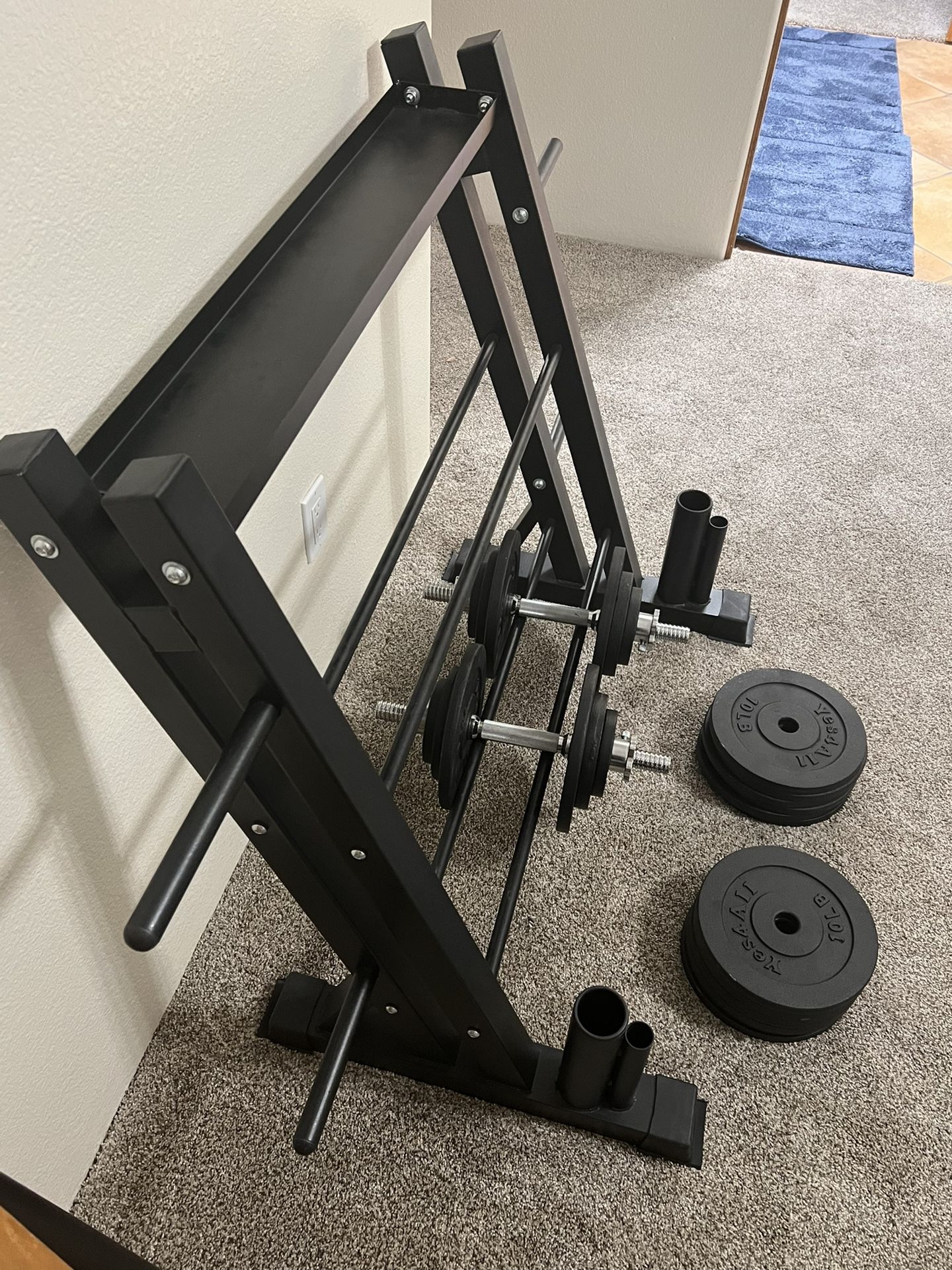 Dumbbell Set And Rack