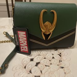 Loungefly Marvel Loki Women Crossbody Bag Leather Gift Handbag Disney Exclusive