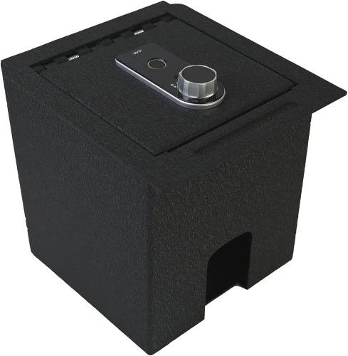 Center Console Safe Vault - KEREN Console Gun Safe Box Compatible with Toyota Tacoma 2016-2023, with Superior Fingerprint Lock