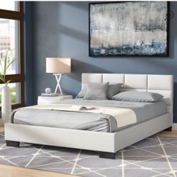 Leather Platform Bed