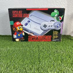 Super Nintendo Console In Box