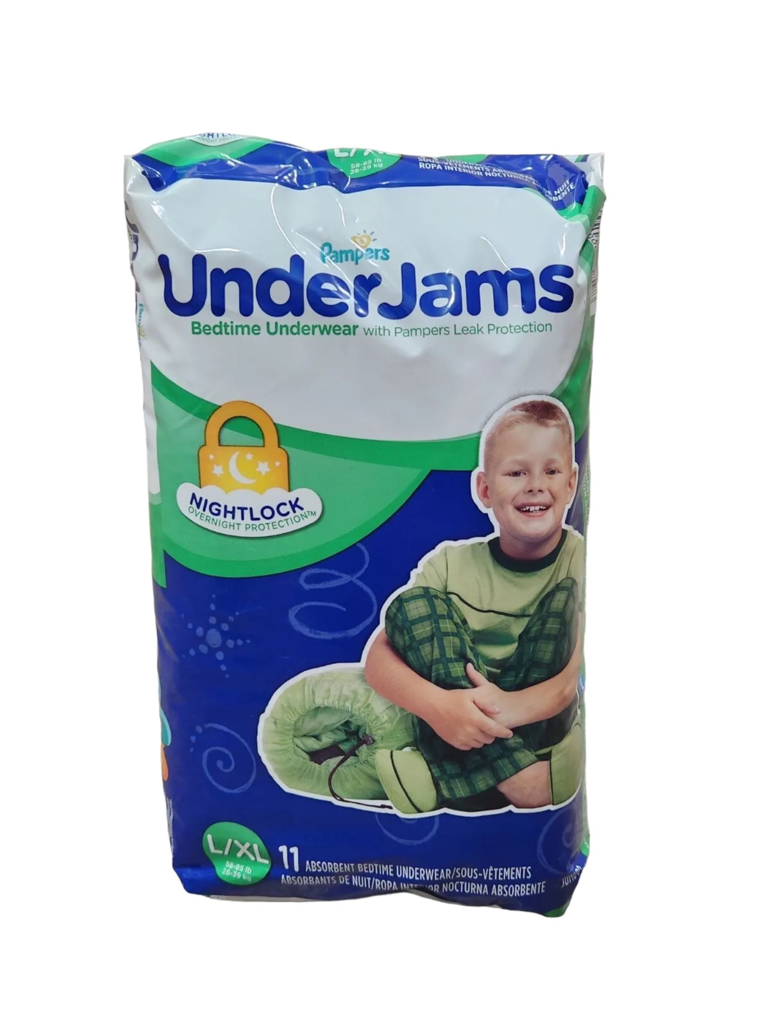 11 PAMPERS Underjams Boys L / XL Bedtime Underwear DIAPERS - LARGE EXTRA LARGE